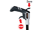 Brake and zero setting directly on handle