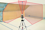 3 very visible laser lines ideal for alignment of tiles, walls, windows, doors