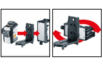 Clamp & magnetic wall bracket, mounts horizontally & vertically